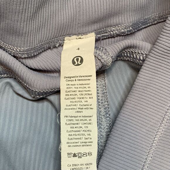 Lululemon Dance Studio Mid-Rise Joggers Pants Chambray Light Blue Sz 4 W5GGZS - Picture 5 of 7
